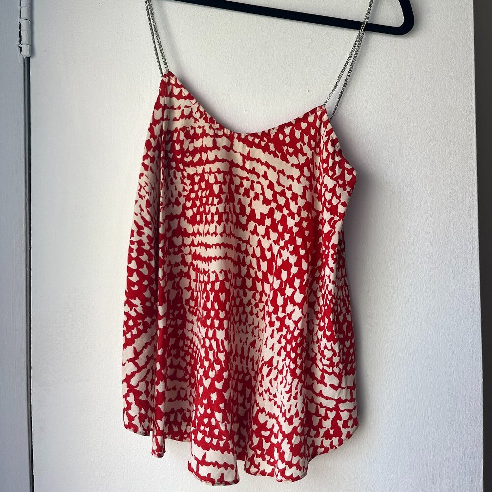 Parker Silk Top with Chain Straps